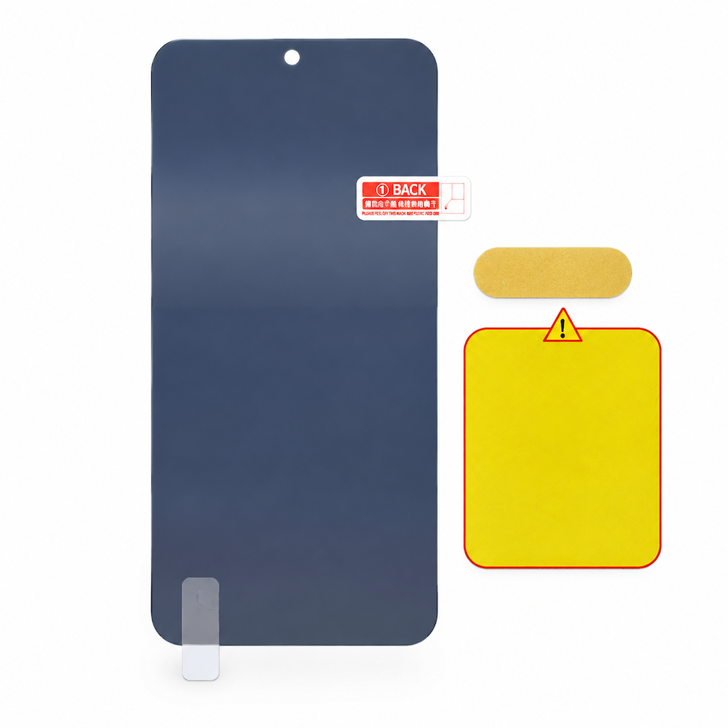 Gradient Privacy Hydrogel Screen Protector Colorful Anti TPU Film with Easy Installation Positioning Sticker Compatible with 18 Pro Max 17 Air 16 15 14 Series
