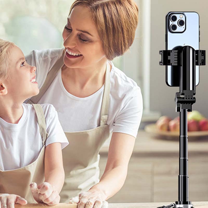 Perche à selfie extensible avec trépied et télécommande sans fil