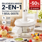 🍎50% DE RÉDUCTION ! Éplucheur et mixeur électrique de fruits et légumes - Épluchage automatique en un seul bouton, design 2-en-1 multifonction